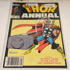 Marvel Thor Annual Comic with Red and Blue Cover